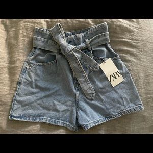 💙 NWT Zara Jean Paper Bag Shorts 💙